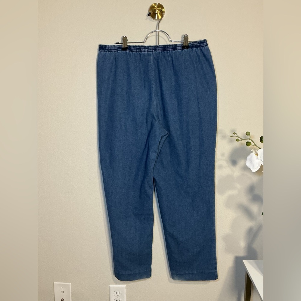Karen Scot Casual Blue Denim pull on  Pants - Picture 2 of 10